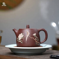 Ấm Tử Sa Hán Đạt Chim Hoa Phú Quý ATS29