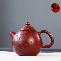 Ấm Tử Sa Nghi Hưng Long Đán Mai Hoa 220 ml (Đại Hồng Bào, Lọc tổ ong)