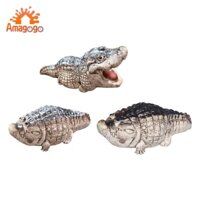 Amagogo Bức Tượng Cá Sấu Trang Trí Cát / Ấm Trà / Tượng Thú Cưng Mini Cho Kệ Sách / Vườn Nhà, Nông Trại