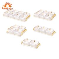 Amagogo Đĩa Trái Cây Khô Di Động Nhiều Lưới Rắn Đĩa Chia Đĩa Phục Vụ Cho