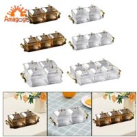 Amagogo Đĩa Trái Cây Khô Hộp Bảo Quản Thực Phẩm Hộp Đựng Món Khai Vị Đa Năng Sang Trọng