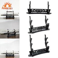 Amagogo Gỗ Chắc Chắn Samurai Đứng Giá Đỡ Để Bàn Giá Đỡ Cho Tanto Đen
