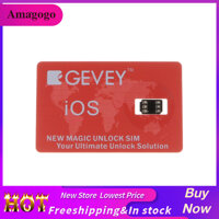 amagogo Unlock Turbo Sim Card GPP LTE 4G+ for iPhone 8 7 6S 6 Plus + SE 5S 5C 5 Red