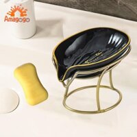 Amagogo Xà Phòng Món Ăn Hộp Tiết Kiệm Xà Phòng Tự Thoát Giá Đỡ Đĩa Bảo Quản Khay Xà Phòng Cho Bồn Tắm