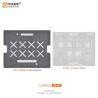 Amaoe U-MTU1 U-MTU2 U-MTU3 U-MTU4 BGA Reball Stencil + Tấm định vị cho RAM CPU MTK EMMC IF / RF / PA WIFI IC nguồn MT6895Z 6983Z RAM496 / 556 RAM256 BGA254