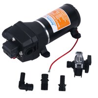 Amarine Made 12v Diaphragm Self Priming Water Pump 17 L/m 4.5gpm 40psi High Pressure Water Pump 110V RV Water Pump with Filter for Motorhome,Carava...