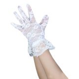 Amart Sun Protection Accessories Lace Gloves Delicate Lace Jacquard Pattern Lace Gloves - intl