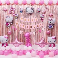 ❤️MẪU HOT❤️ Set Sinh Nhật Hình Kitty Bé gái + Bé Trai - Tặng Bơm Tay + keo Chuyên Dụng