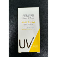 ☀️(Mẫu Mới 2024) Kem Chống Nắng GEO SEMPRE Happy & Please Skin Fit Sunblock SPF50+PA+++ 50ml☀️