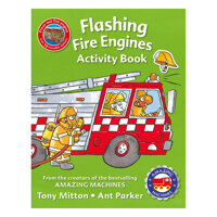 Amazing Machines Flashing Fire Engines Activity Book