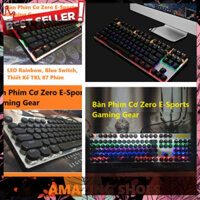 AMAZING SHOES ⭐ Bàn Phím Cơ Zero E-Sports Gaming Gear: Sự Kết Hợp Hoàn Hảo Giữa Đèn LED Rainbow và Blue Switch - TKL 87