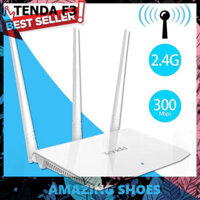 AMAZING SHOES ⭐ Bộ Thiết Bị Phát Wifi TENDA F3 300Mbps ( Đã sử dụng ) Cục Phát Sóng Wifi 3 Râu - kèm hướng dẫn cài đặt t