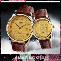 AMAZING SHOES ⭐ Đồng hồ nam dây da SKMIE , Doanh nhân Đồng hồ thạch anh Thời trang mới