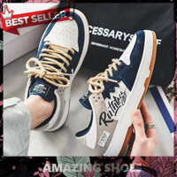 AMAZING SHOES ⭐ Giày Thể Thao Nam Sườn Phối Chữ Thắt Dây Thừng Siêu Đẹp mã H107 Thời Trang