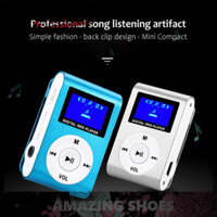 AMAZING SHOES ⭐ Máy nghe nhạc MP3 Mini màn hình Led , có hỗ trợ khe cắm thẻ nhớ dùng cho tập thể dục chạy bộ, gym, đi bộ
