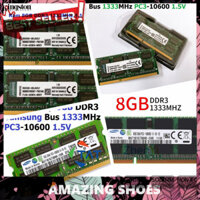 AMAZING SHOES ⭐ Ram Laptop DDR3 Kingston - Samsung 8GB Bus 1333MHz PC3-10600 1.5V Chính Hãng Dùng Cho Máy Tính Xách Tay