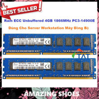 AMAZING SHOES ⭐ Ram Server Hynix 4GB 1866MHz PC3-14900E 1.5V ECC Unbuffered Dùng cho Server Workstation Máy đồng bộ - SH