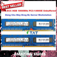 AMAZING SHOES ⭐ Ram Server Hynix 8GB 1866MHz PC3-14900E 1.5V ECC Unbuffered Dùng cho Server Workstation Máy đồng bộ - SH
