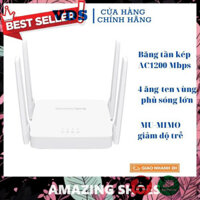 AMAZING SHOES ⭐ Router wifi Mercusys AC10,bộ phát wifi băng tần kép chuẩn AC1200 - Cục phát wifi - SHOP BÁN HÀNG UY TÍN