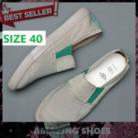 AMAZING SHOES ⭐ SALE - H68 - Slip on nam - Giày lười vải nam cao cấp thương hiệu BAODA - Vải polyester (gió) chống thấm