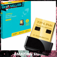 AMAZING SHOES ⭐ Usb wifi Tp-link WN725N Nano Chuẩn N Tốc Độ 150Mbps - bộ chuyển đổi usb thu bắt sóng wifi cho pc laptop
