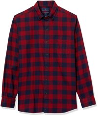 Amazon Brand - Buttoned Down Men's Classic Fit Supima Cotton Plaid Flannel Sport Shirt