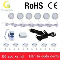 Amazon Sạc Xe Hơi Cắm RV Bộ Đèn Thuốc Lá Bật Lửa Điều Khiển Từ Xa Không Dây Cắm Trại RV Xung Quanh Tủ Đèn Tròn