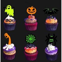 Amazon Sản Phẩm Mới Halloween Huỳnh Quang Kéo Cờ Trang Trí Tiệc Nhện Kéo Cờ Lễ Hội Ma Ma Bí Ngô Bánh Chèn