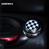 Ambermile Xe Đánh Lửa Động Cơ Nút Khởi Động Bao Dán Bạc Cho Mini Cooper R50 R53 R55 R56 R57 R58 R59 R60 R61 Kiểu Dáng Xe