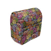 Ambesonne Alien Stand Mixer Cover, Carnival of Beasts Cartoon Monsters with Different Art Styles out of This World Theme, Kitchen Appliance Organiz...