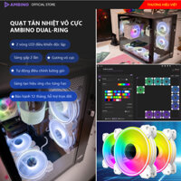 (Ambino HCM) Fan Ambino AFD Dual-ring 120mm – Fan Led ARGB với 2 vòng LED trong và ngoài điều khiển độc lập