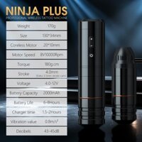 Ambition Nijia Plus Wireless tattoo pen, innovative straight rod design, strong stability