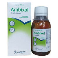 Ambixol 15mg/5ml syrup điều trị bệnh cấp tính và mạn tính của đường hô hấp