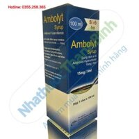 Ambolyt siro thuốc tác dụng trên đường hô hấp giúp loãng đờm