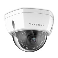 Amcrest UltraHD 4K (8MP) Outdoor Security POE IP Camera, 3840x2160, 98ft NightVision, 2.8mm Lens, IP67 Weatherproof, IK10 Vandal Resistant Dome, Mi...
