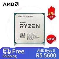 AMD New Ryzen 5 5600 AMD R5 5600 PC Gamer CPU 65W DDR4 Bộ xử lý phụ kiện máy tính để bàn hỗ trợ chơi game CPU Ổ cắm AM4 Không có bộ làm mát