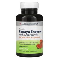 American Health Papaya Enzyme with Chlorophyll 250 Chewable Tablets