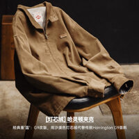 American Retro Corduroy Harrington G9 Áo khoác Ami Kaki Đứng Cổ Áo Khoác Nam Thu Đông