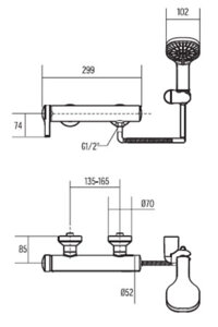 AMERICAN STANDARD WF-6812 – Vòi sen tắm