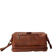Amerileather Toiletry Bag with Bonus Accessories (Distressed Brown)