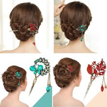Lắc tay đính đá hình con công