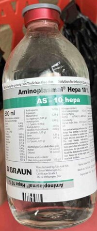 AMINOPLASMAL HEPA 10% 500ML Thùng/10 chai B Braun