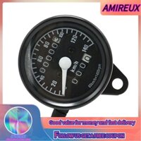 Amireux Odometer  0-140 Km/h Motorcycle Speedometer 12V Durable Speed Display for