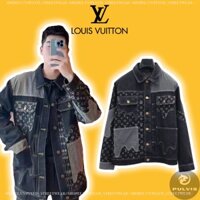 ⚡️[Mirror Quality] - Áo Khoác Luon Vuituoi X Nigo Monogram Crazy Denim Workwear Denim Jacket, Áo khoác jeans LV