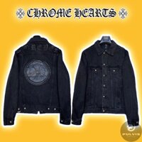 ⚡️[Mirror Quality] - Áo Khoác Bò Chrom Heart Coat Classic Embroidered Denim Jacket, Áo khoác jeans CH