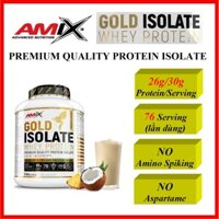 Amix Gold Isolate Whey Protein 5Lbs 76 lần dùng – Bổ sung Protein, Tăng Cơ, phục hồi Cơ