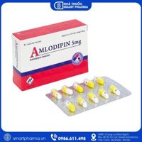 Amlodipin 5mg Vidipha điều trị tăng huyết áp, đau thắt ngực và bệnh lý tim mạch ( 3 vỉ x 10 viên)