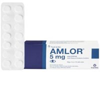 Amlor 5mg Mỹ (Amlodipin besilat) – Điều trị tăng huyết áp, đau thắt ngực (Hộp 3 vỉ x 10 viên)