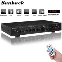 Âmly bluetooth, amly bluetooth karaoke Sunbuck AV-298BT HÀNG CHÍNH HÃNG công suất cực lớn chơi cực hay. BẢO HÀNH 12T