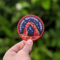 [AMO] PATCH ỦI THÊU Arches National Park  - thêu vi tính - dùng để ủi - may vào áo/quần/cặp/balo